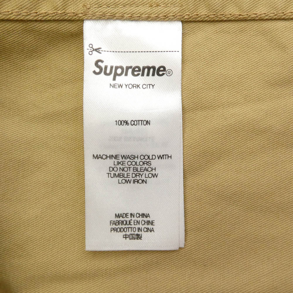 Supreme シュプリーム 23AW Small Box Logo Shirt スモール ボックス ロゴ シャツ ベージュ系 L【美品】【中古】