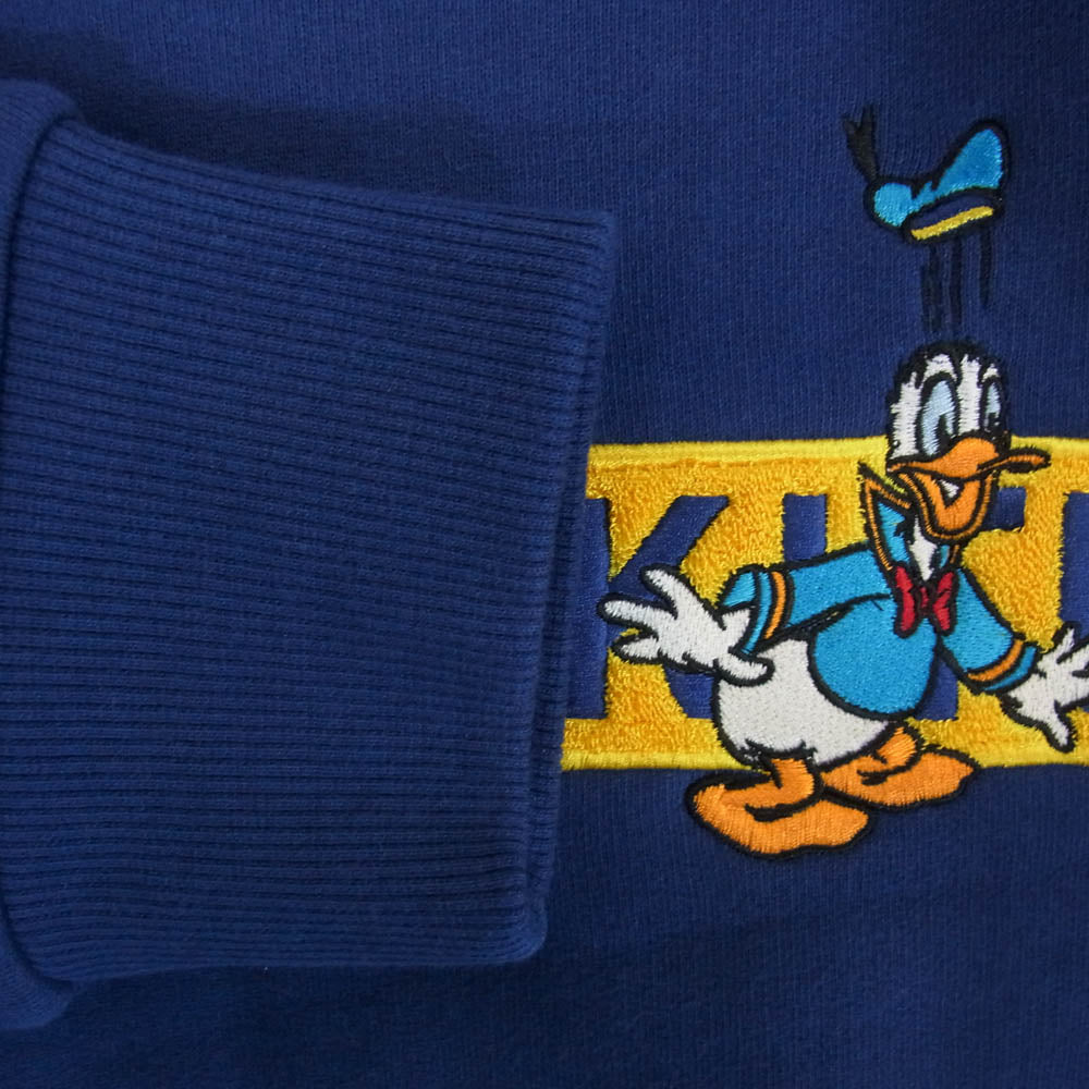 KITH キス 23AW khm031781-424 x Disney Kith for Mickey & Friends Cyber Monday Donald Duck Classic Logo Williams Crewneck Cyanotype ディズニー ミッキー アンド フレンズ サイバー マンデー ドナルド ダック クラシック ロゴ ウィリアムズ クルーネック サイアノタイプ スウェット ブルー系 L【新古品】【未使用】【中古】