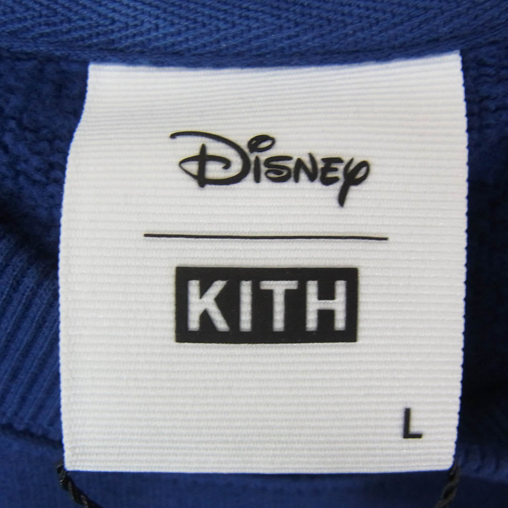 KITH キス 23AW khm031781-424 x Disney Kith for Mickey & Friends Cyber Monday Donald Duck Classic Logo Williams Crewneck Cyanotype ディズニー ミッキー アンド フレンズ サイバー マンデー ドナルド ダック クラシック ロゴ ウィリアムズ クルーネック サイアノタイプ スウェット ブルー系 L【新古品】【未使用】【中古】