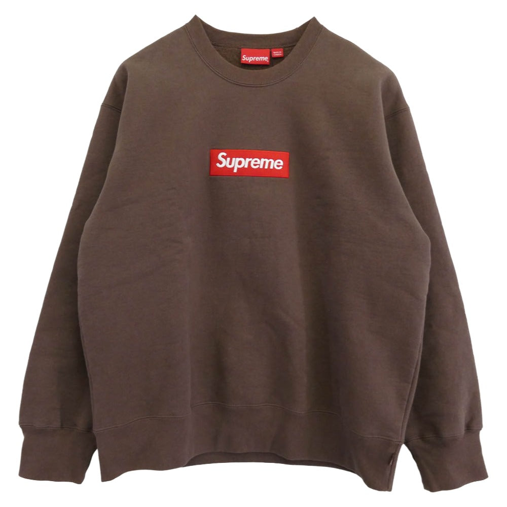 Supreme シュプリーム 22AW Box Logo Crewneck ボックス ロゴ クルーネック スウェット ブラウン系 L【中古】