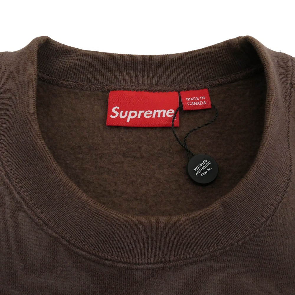 Supreme シュプリーム 22AW Box Logo Crewneck ボックス ロゴ クルーネック スウェット ブラウン系 L【中古】