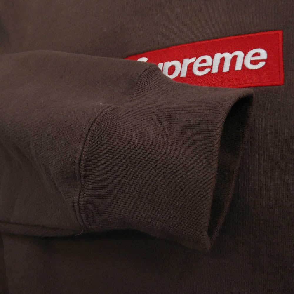 Supreme シュプリーム 22AW Box Logo Crewneck ボックス ロゴ クルーネック スウェット ブラウン系 L【中古】