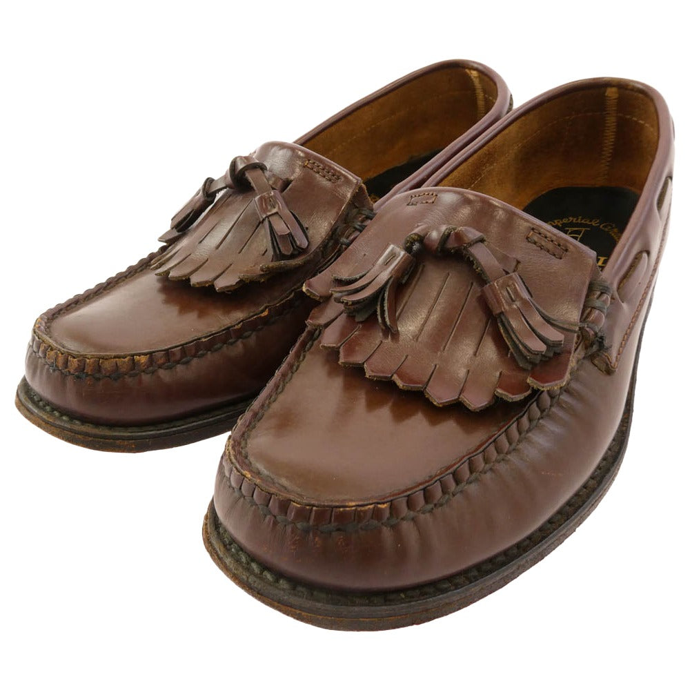 REGAL リーガル レザー タッセル ローファー ダークブラウン系 23.5【中古】