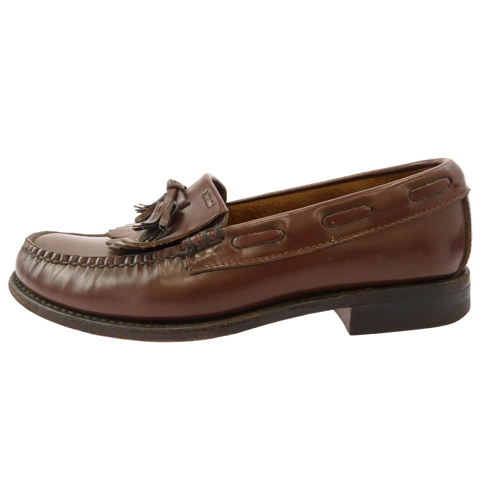 REGAL リーガル レザー タッセル ローファー ダークブラウン系 23.5【中古】