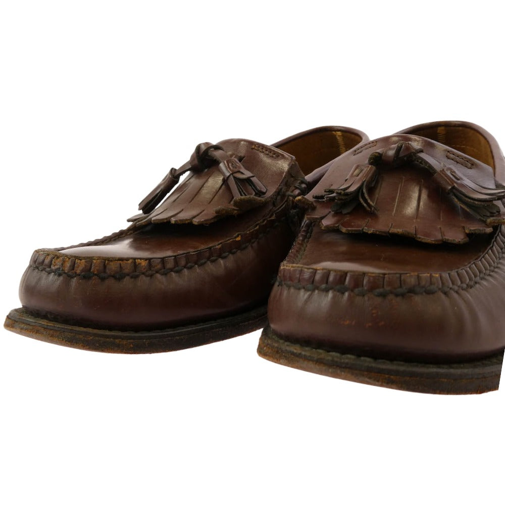 REGALリーガル　ローファー　タッセル付き　レザー　牛革　ブラウン　23.5㎝ REGAL リーガル レザー タッセル ローファー ダークブラウン系 23.5