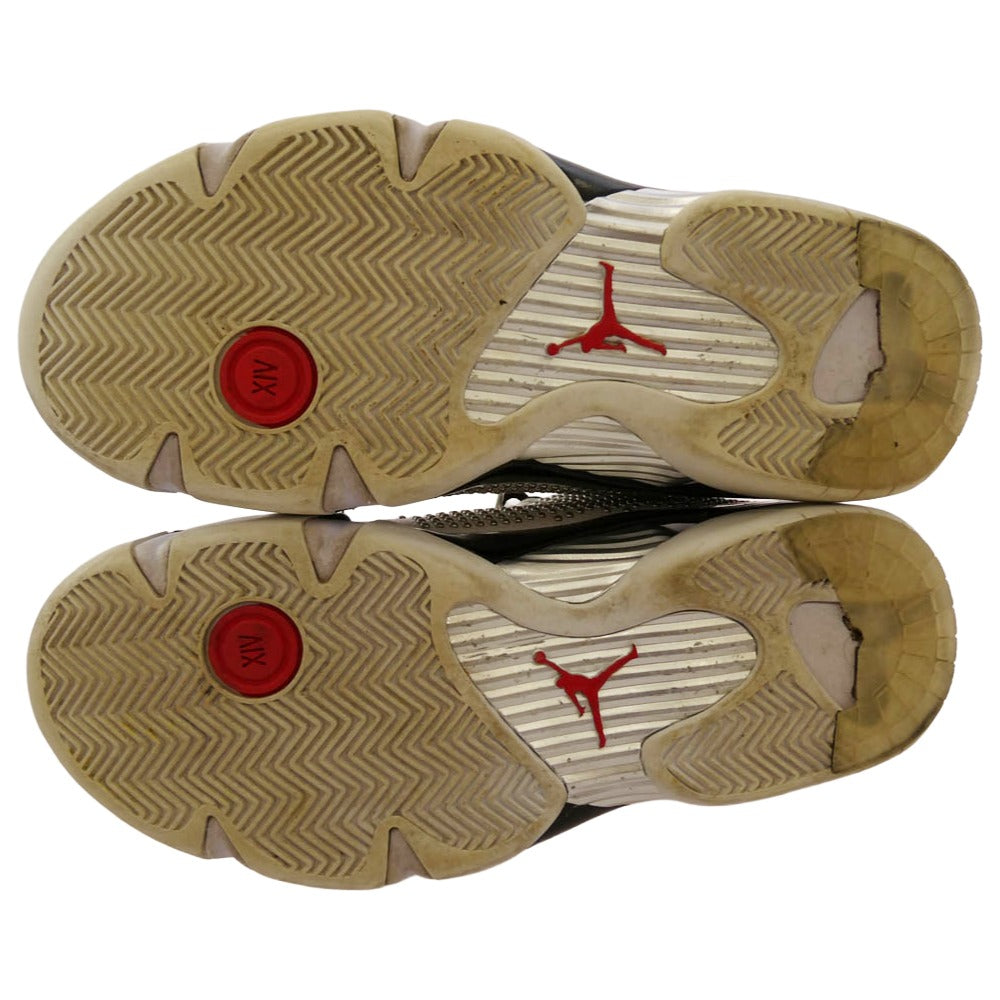 Supreme シュプリーム BV7630-106 × Nike Air Jordan 14 Retro University Red ナイキ エアジョーダン14 レトロ ユニバーシティレッド ローカット スニーカー ホワイト系 27cm【中古】