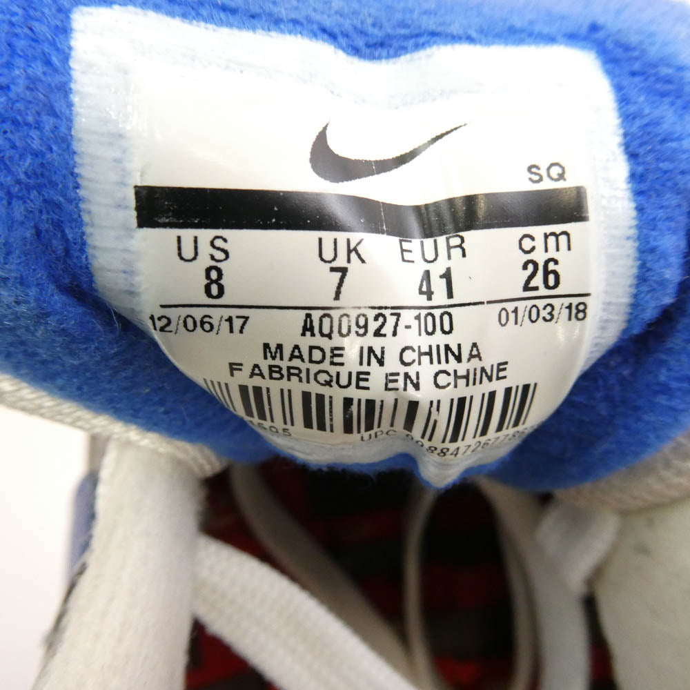 NIKE ナイキ AQ0927-100 × atmos アトモス Air Max 1 Blue We Love Nike エアマックス1 ローカットスニーカー ホワイト系 ブルー系 26cm【中古】