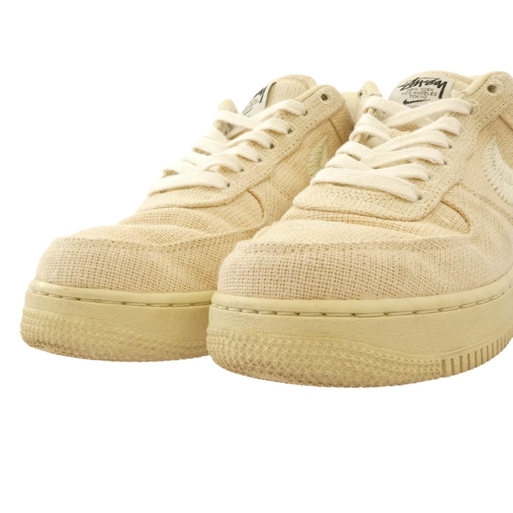 NIKE ナイキ CZ9084-200 × Stussy ステューシー Air Force 1 Low Fossil Stone エアフォース 1 ローカットスニーカー ベージュ系 26cm【中古】