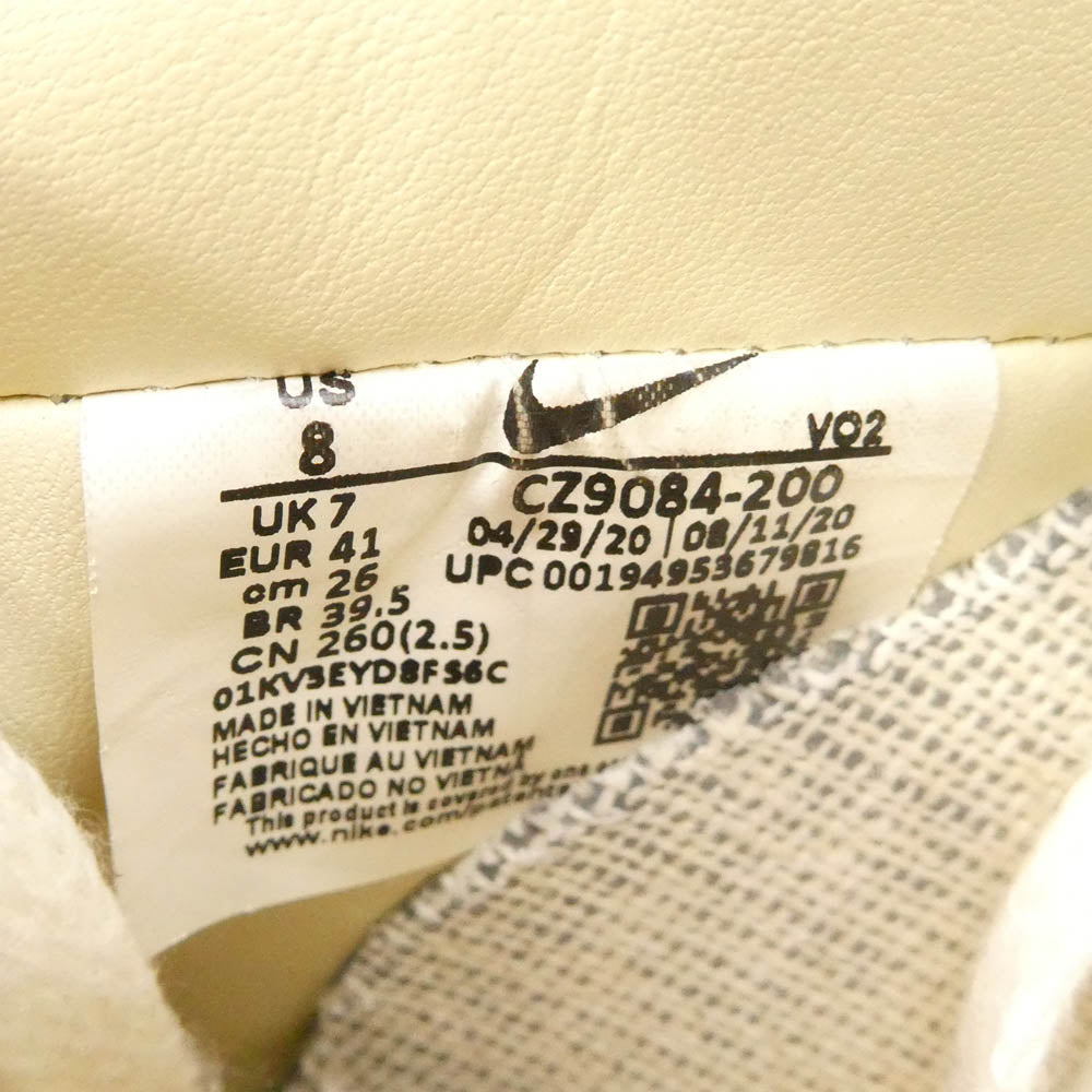 NIKE ナイキ CZ9084-200 × Stussy ステューシー Air Force 1 Low Fossil Stone エアフォース 1 ローカットスニーカー ベージュ系 26cm【中古】