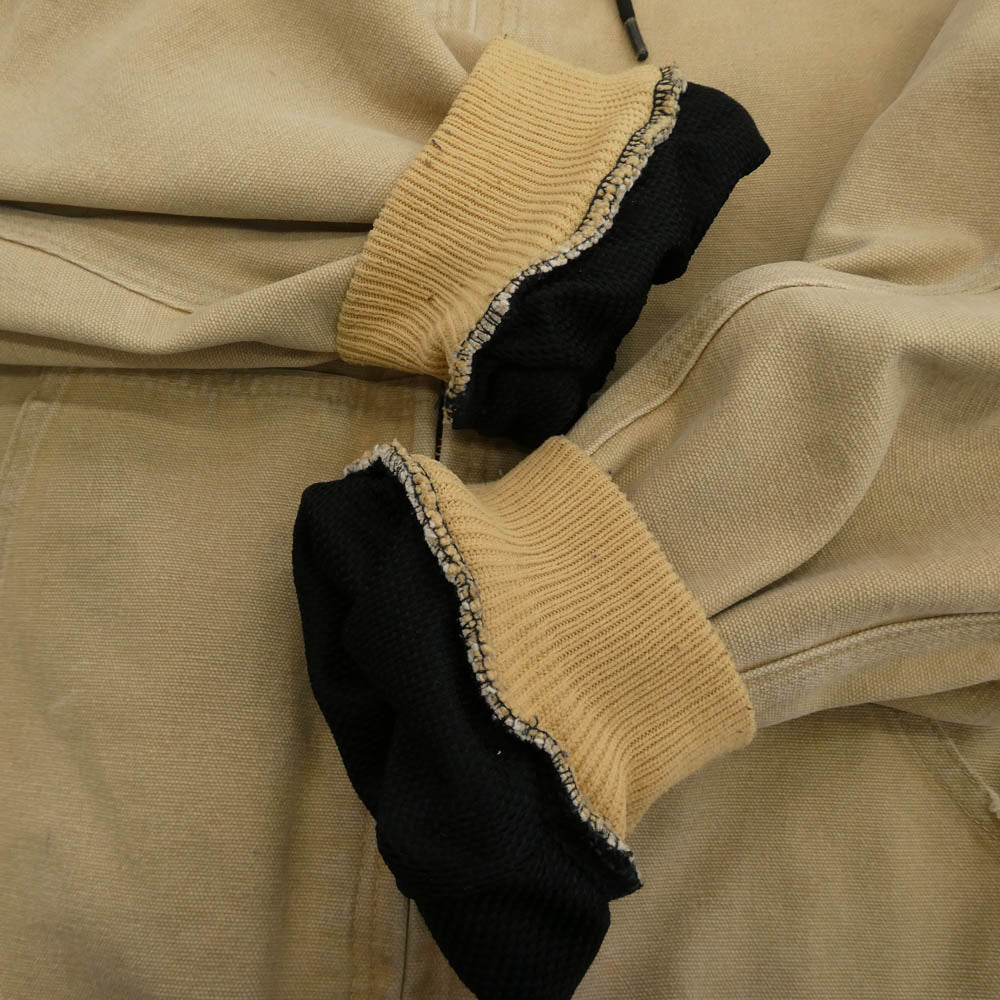Carhartt カーハート J25 00's ACTIVE JACKET バック刺繍 アクティブ ジャケット フーデッドジャケット ベージュ系 XL【中古】