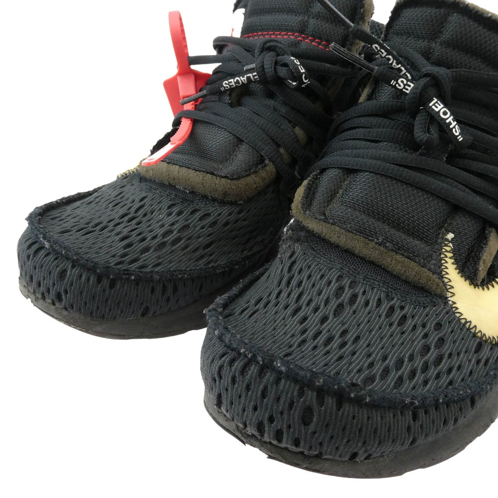 NIKE ナイキ AA3830-002 × Off-White オフホワイト Air Presto Black エアプレスト ローカットスニーカー ブラック系 27cm【中古】