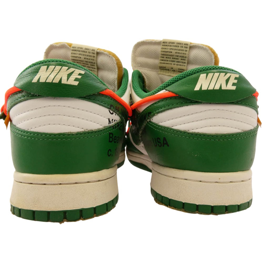 NIKE ナイキ CT0856-100 × Off-White オフホワイト Dunk Low White Pine Green ダンク ローカットスニーカー グリーン系 27cm【中古】