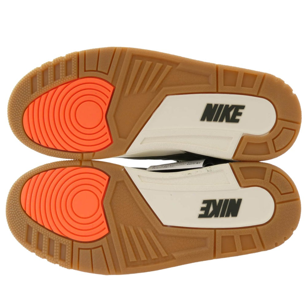 NIKE ナイキ DN3707-202 AIR JORDAN 3 RETRO FAMILY AFFAIR エア ジョーダン レトロ ファミリー アフィアー スニーカー モスグリーン系 26.5cm【極上美品】【中古】