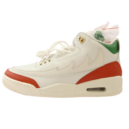 NIKE ナイキ IO1752-100 AIR JORDAN 3 RETRO MEX EL VUELO エアジョーダン レトロ メックス エル ブエロ スニーカー ホワイト系 26.5cm【極上美品】【中古】