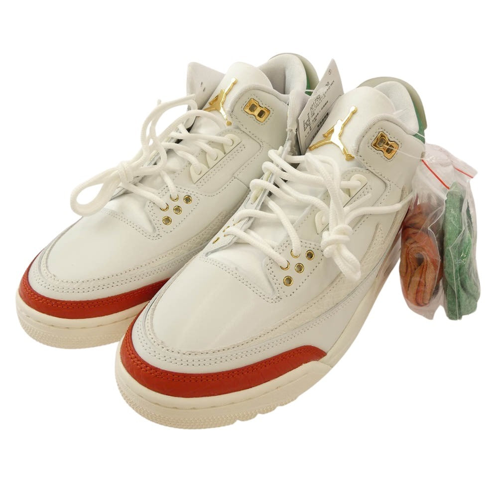 NIKE ナイキ IO1752-100 AIR JORDAN 3 RETRO MEX EL VUELO エアジョーダン レトロ メックス エル ブエロ スニーカー ホワイト系 26.5cm【極上美品】【中古】