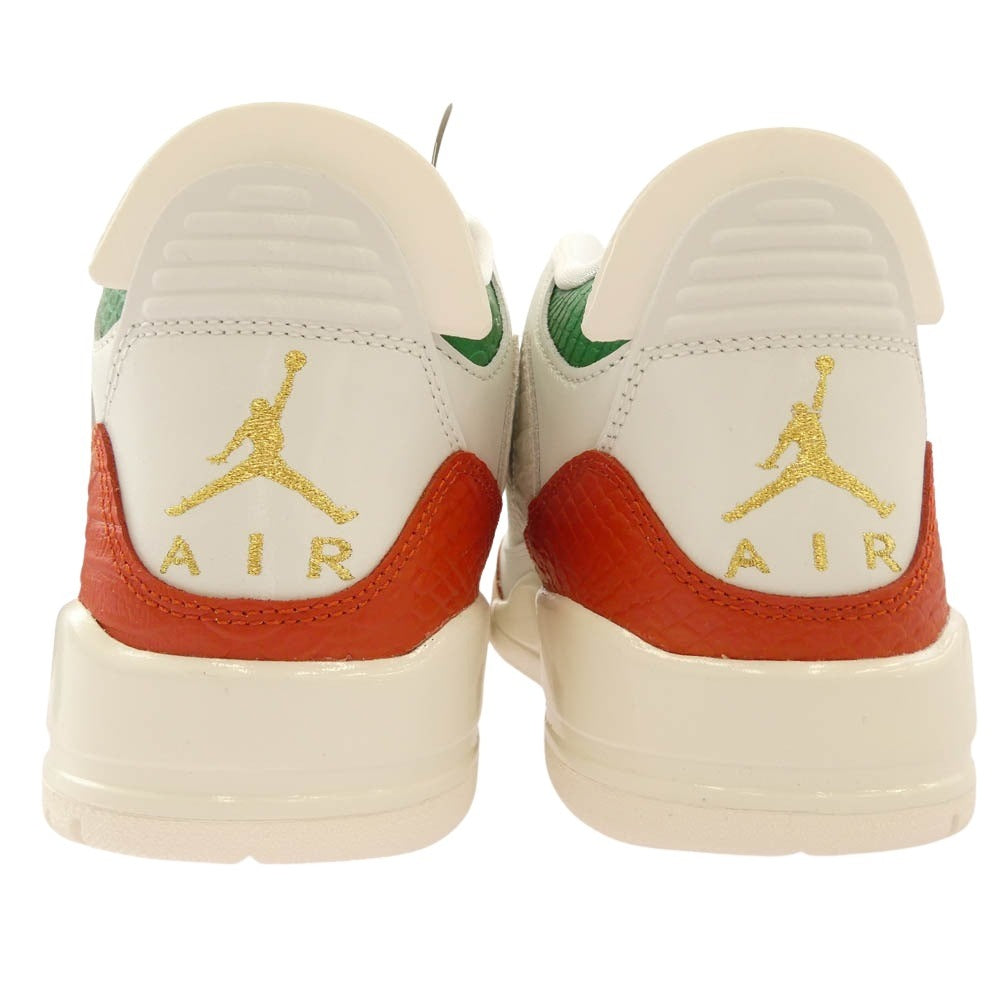 NIKE ナイキ IO1752-100 AIR JORDAN 3 RETRO MEX EL VUELO エアジョーダン レトロ メックス エル ブエロ スニーカー ホワイト系 26.5cm【極上美品】【中古】