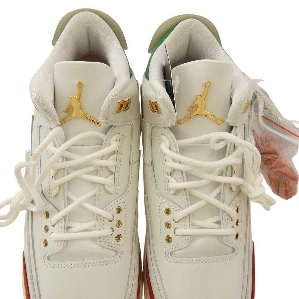 NIKE ナイキ IO1752-100 AIR JORDAN 3 RETRO MEX EL VUELO エアジョーダン レトロ メックス エル ブエロ スニーカー ホワイト系 26.5cm【極上美品】【中古】