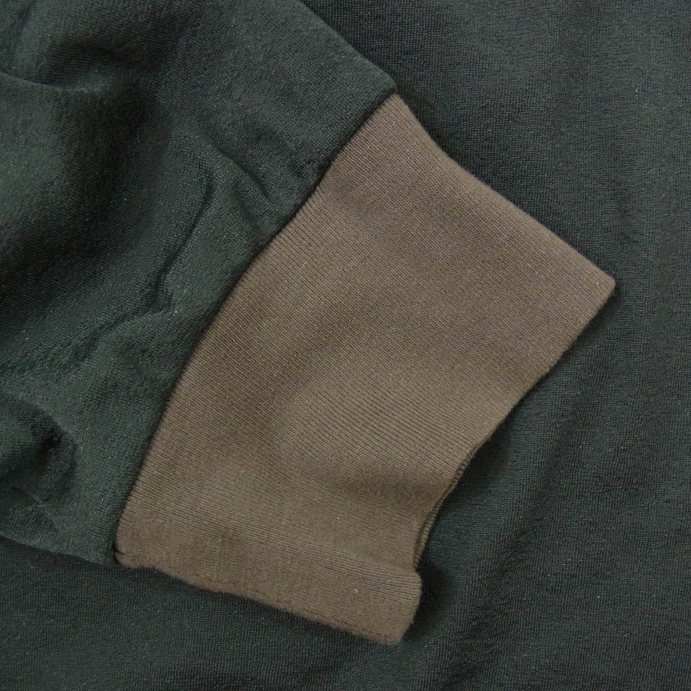 Needles ニードルス OT256 L/S V NECK TEE - POLY TRICOT CHIFFON ロングスリーブ Vネックティー ポリ トリコット シフォン チャコール系 M【中古】