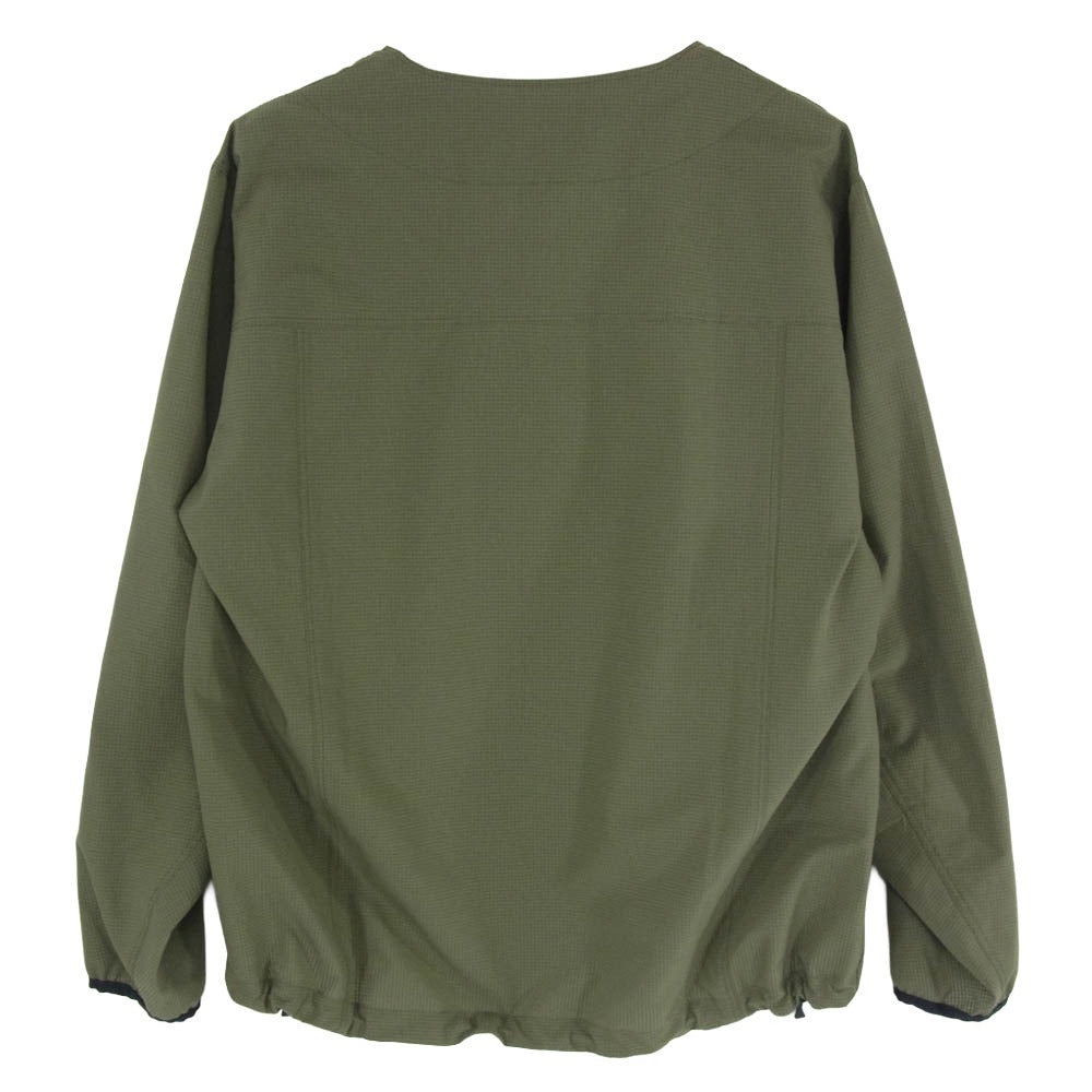 Needles ニードルス QV389 Sportswear スポーツウェア Vネック ナイロン ジャケット カーキ系 S【美品】【中古】