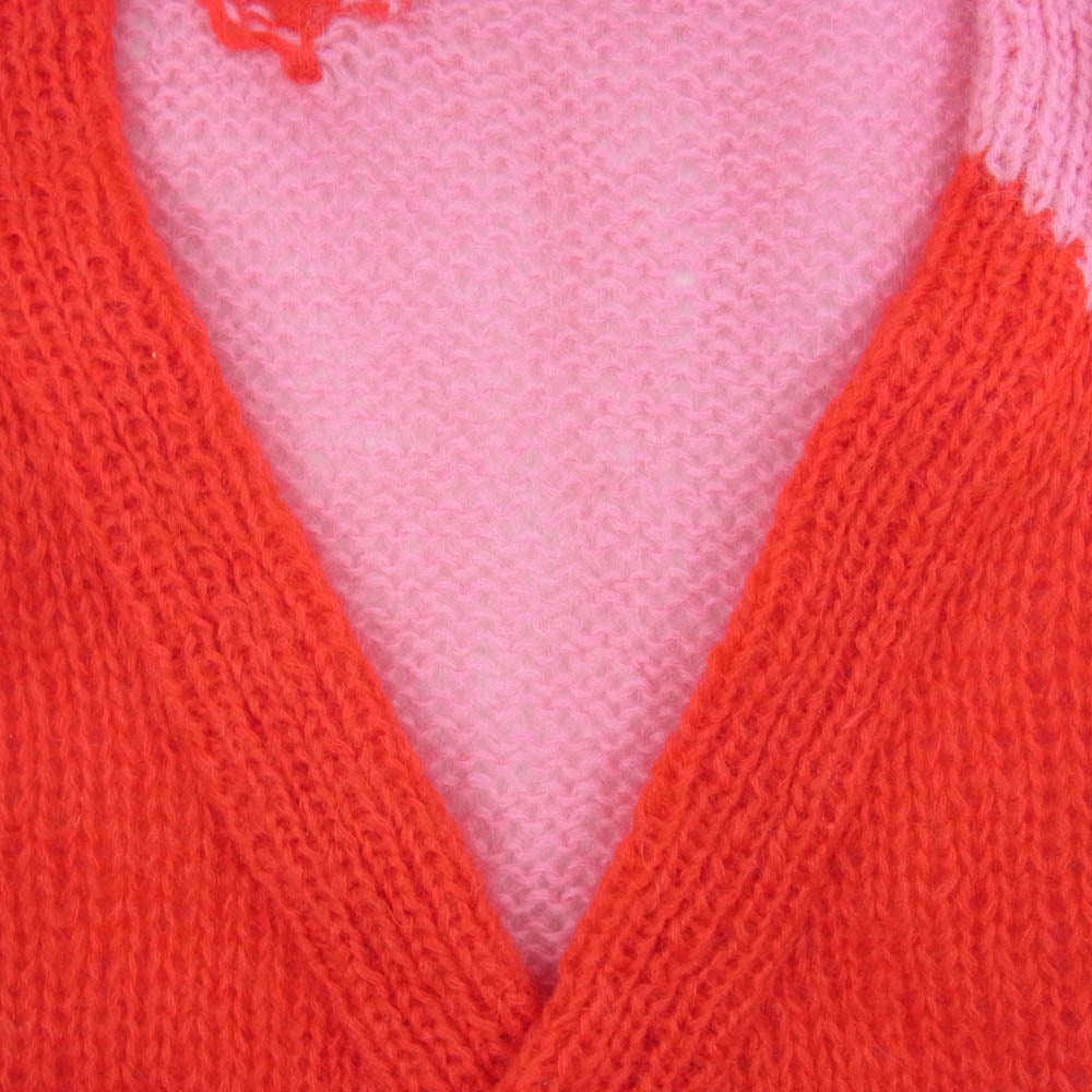 Mohair cardigan モヘアカーディガン 赤 60s vintage mohair cardigan