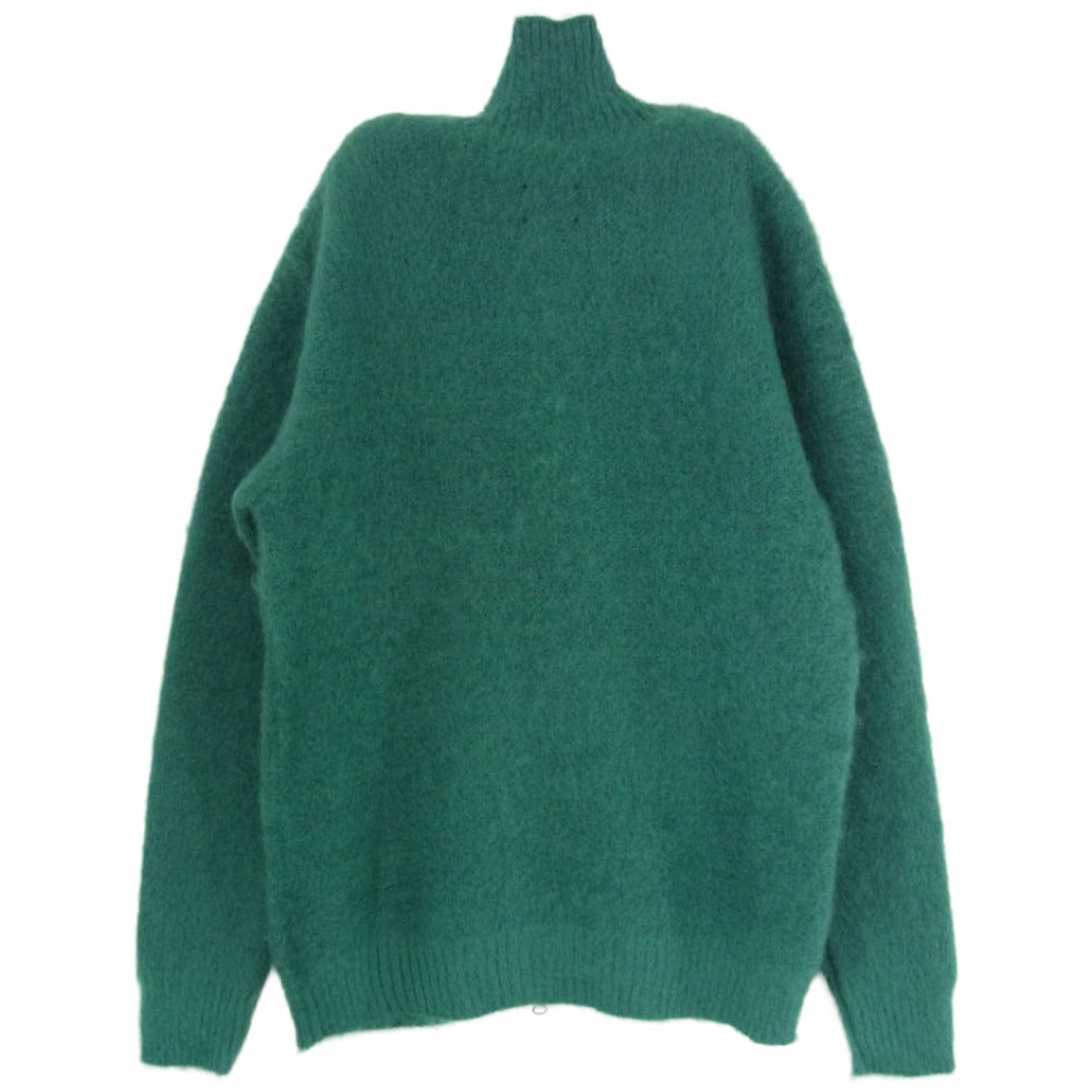 Needles ニードルス NS283 Zipped Mohair Cardigan ジップ モヘア カーディガン グリーン系 S【中古】