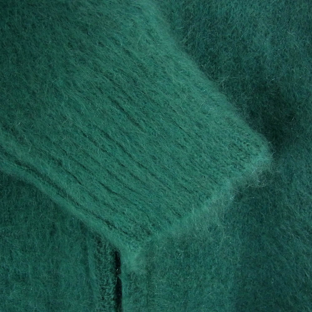 Needles ニードルス NS283 Zipped Mohair Cardigan ジップ モヘア カーディガン グリーン系 S【中古】