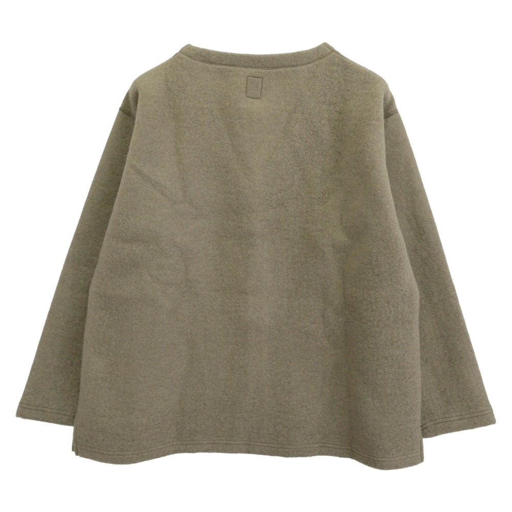 South2 West8 サウスツーウェストエイト 24AW PU535 S.S. V Neck Cardigan カーディガン 薄モスグリーン系 S【中古】