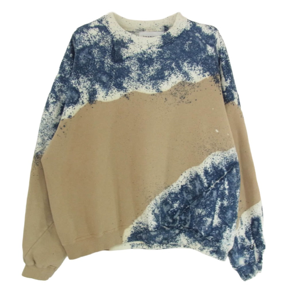 ノーマリズム テキスタイル Hand Dye Twist Sweat ハンド ダイ クルーネック スウェット ブラウン系 2【中古】