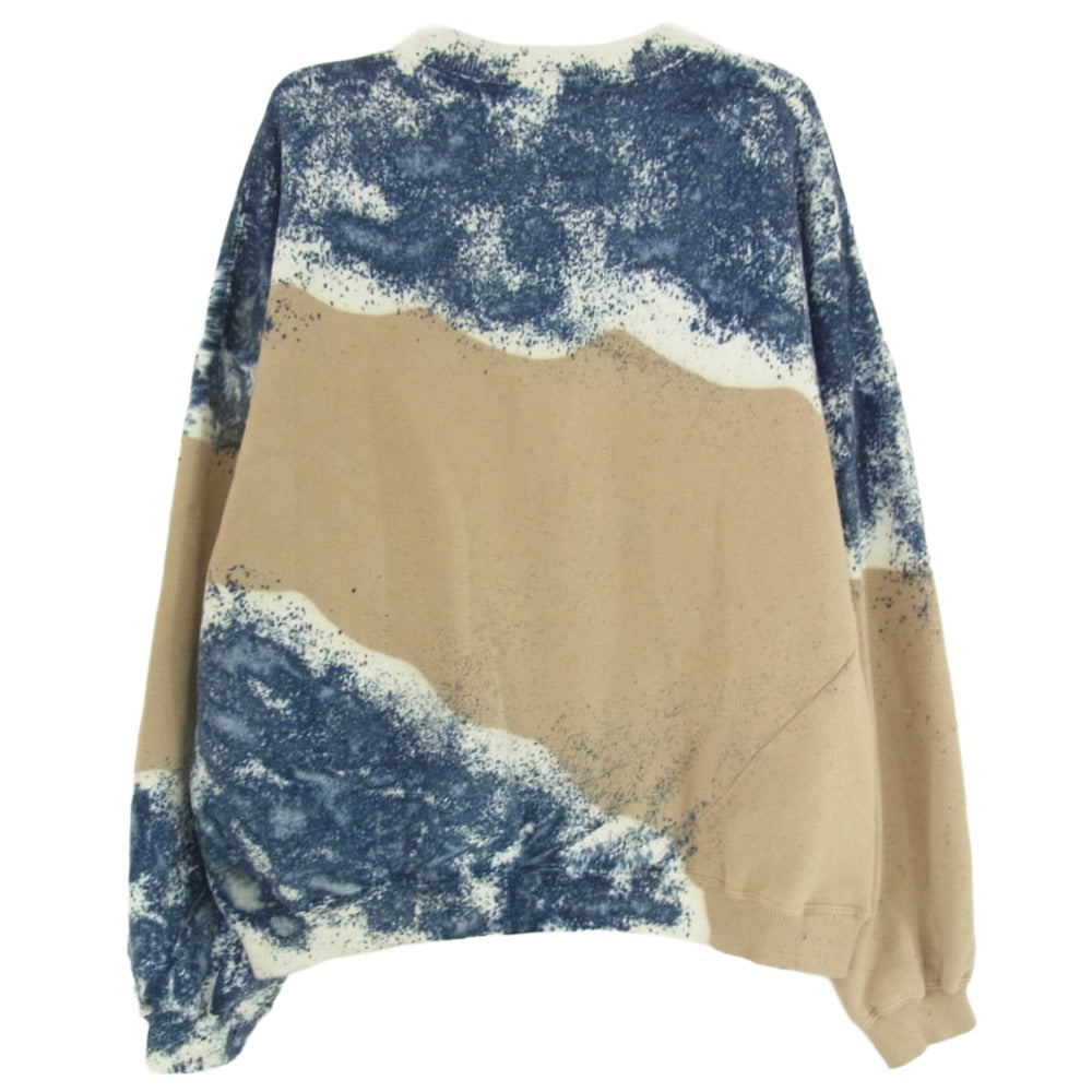 ノーマリズム テキスタイル Hand Dye Twist Sweat ハンド ダイ クルーネック スウェット ブラウン系 2【中古】