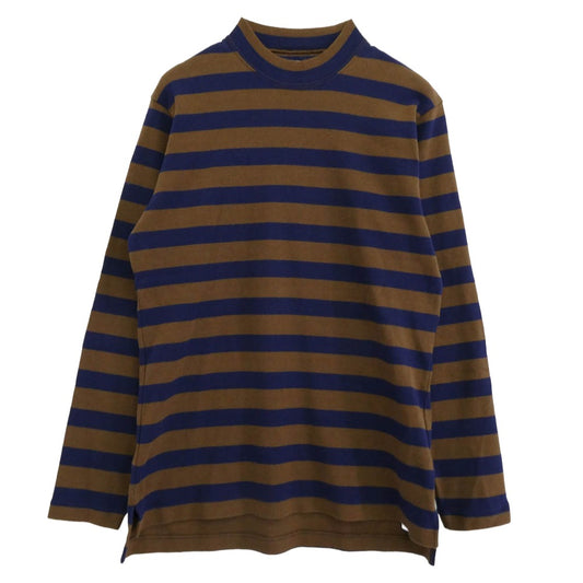 ANATOMICA アナトミカ 21SS 530-561-08 MARNIER 1910 CREW NECK L/S 長袖 クルーネック ボーダー Ｔシャツ ブラウン系 ネイビー系 M【中古】