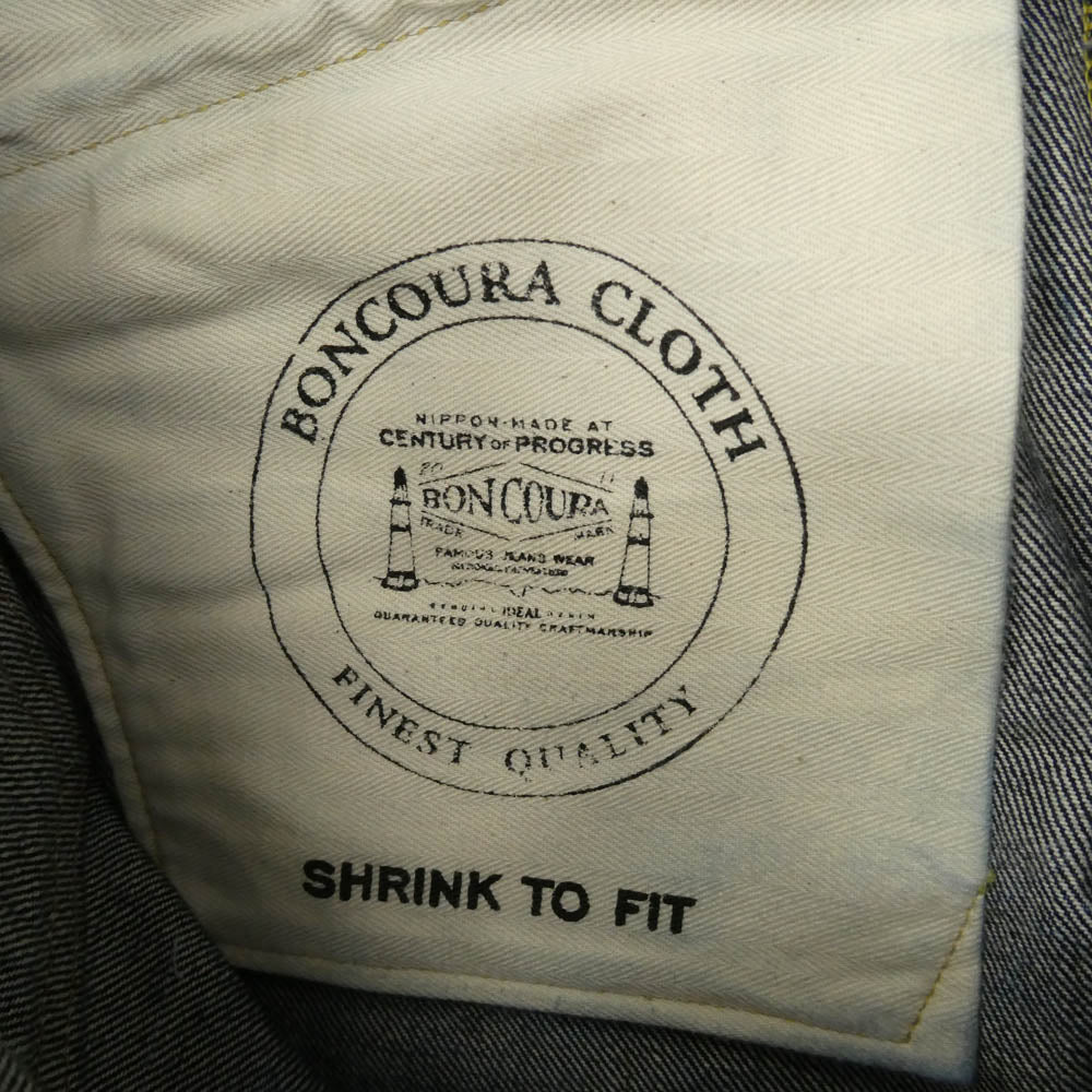 BONCOURA ボンクラ BONCOURA XX ボタンフライ 5ポケット デニム パンツ インディゴブルー系 30【中古】