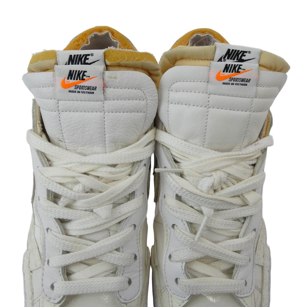 NIKE ナイキ DM6443-100 × sacai サカイ Blazer Low White Patent Leather ブレザー ローカットスニーカー ホワイト系 29cm【中古】