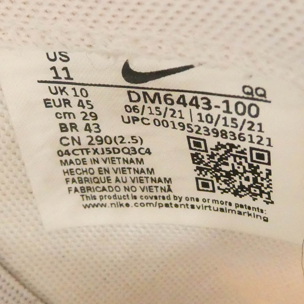 NIKE ナイキ DM6443-100 × sacai サカイ Blazer Low White Patent Leather ブレザー ローカットスニーカー ホワイト系 29cm【中古】