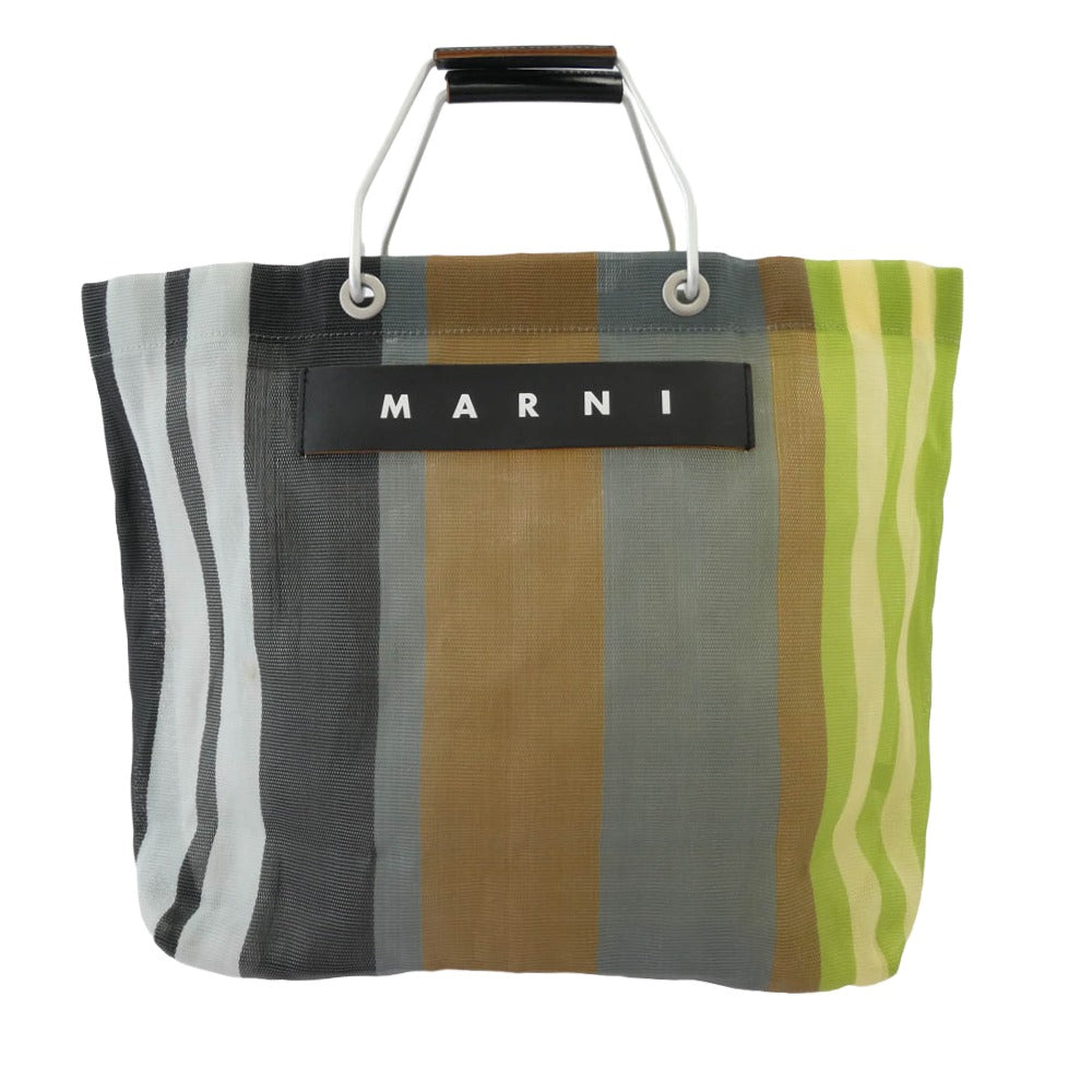 MARNI マルニ ストライプ トートバッグ マルチカラー系【中古】