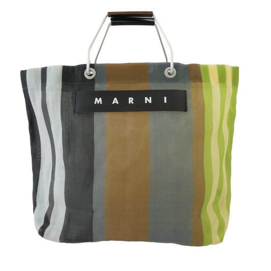 MARNI マルニ ストライプ トートバッグ マルチカラー系【中古】