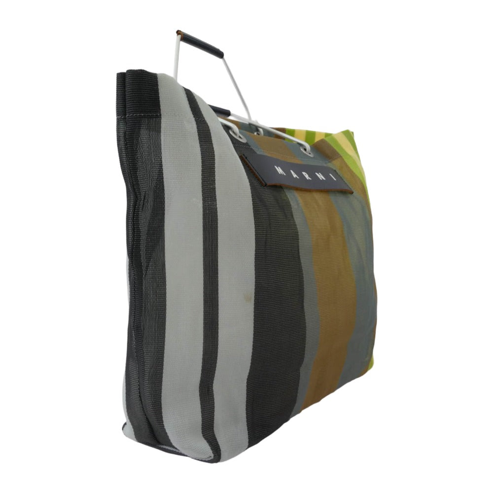 MARNI マルニ ストライプ トートバッグ マルチカラー系【中古】