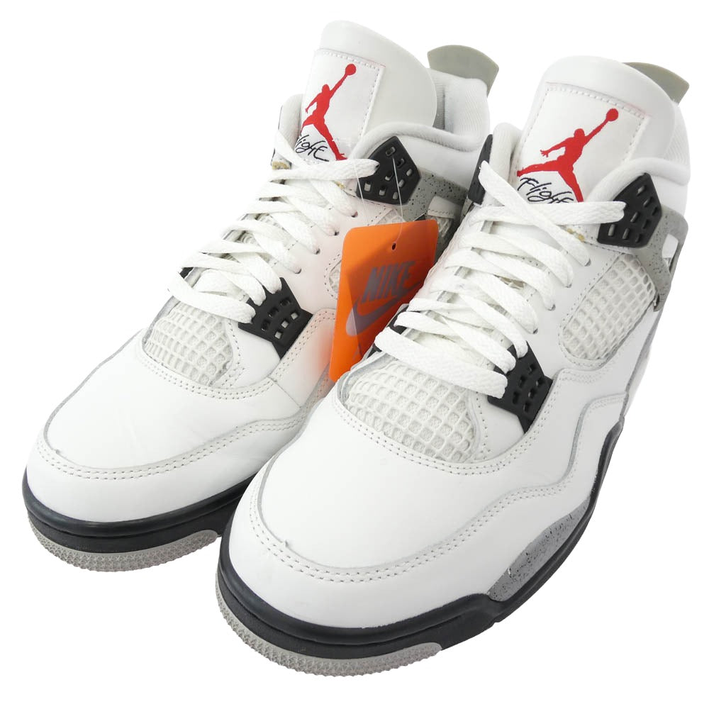 NIKE ナイキ FV5029-100 Air Jordan 4 Retro White/Cement エアジョーダン4 レトロ ハイカットスニーカー ホワイト系 28.5cm【中古】