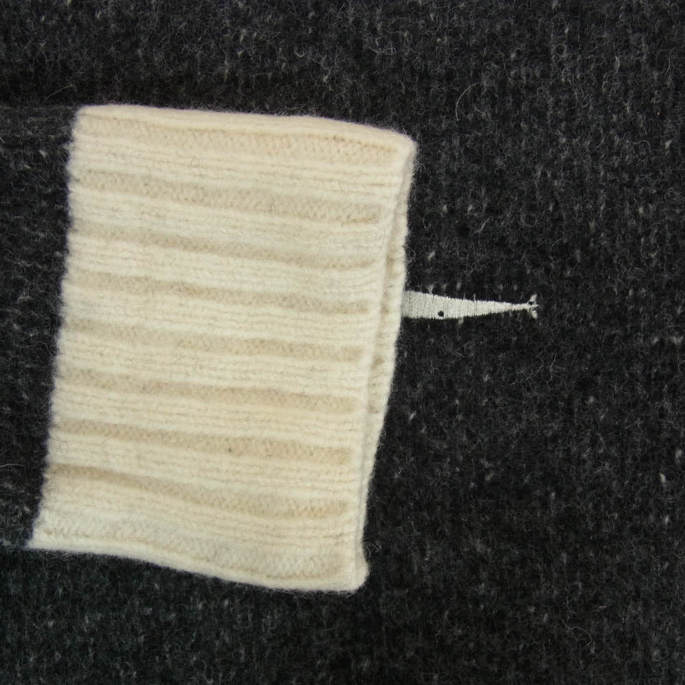 DESCENDANT ディセンダント 19AW ENZO WOOL KNIT エンゾ ウール ニット クルーネック ダークグレー系 2【中古】