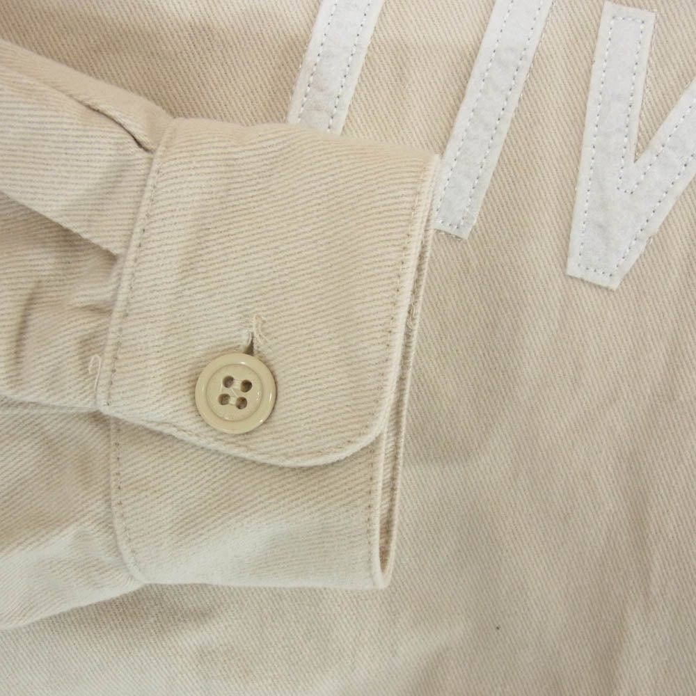 WTAPS ダブルタップス 22AW 212TQDT-SHM04 LEAGUE L/S SHIRT FLANNEL リーグ ロング スリーブ シャツ フランネル ベージュ系 X02【中古】