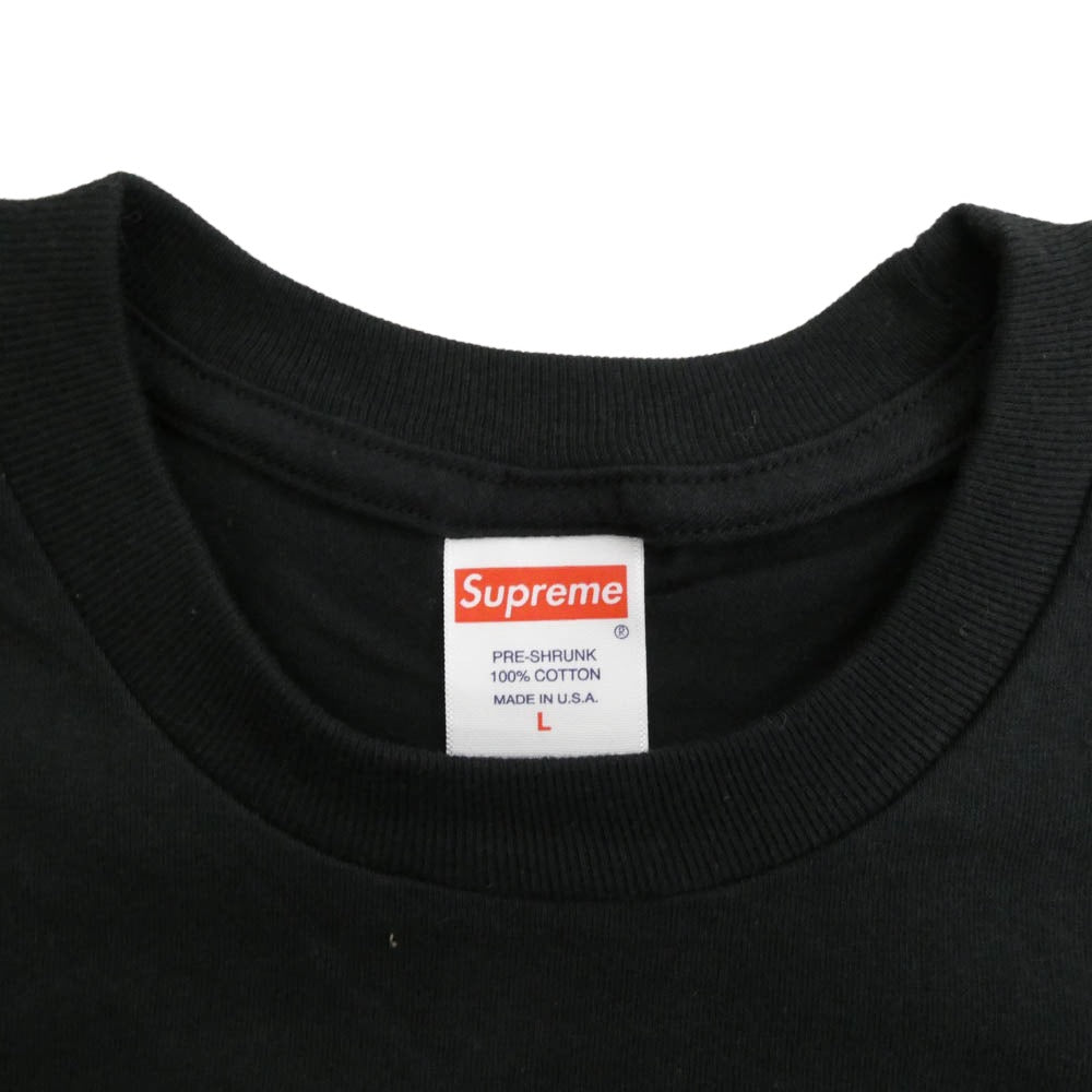 Supreme シュプリーム 22SS Classic Logo Tee クラシック ロゴ Tシャツ ブラック系 L【中古】