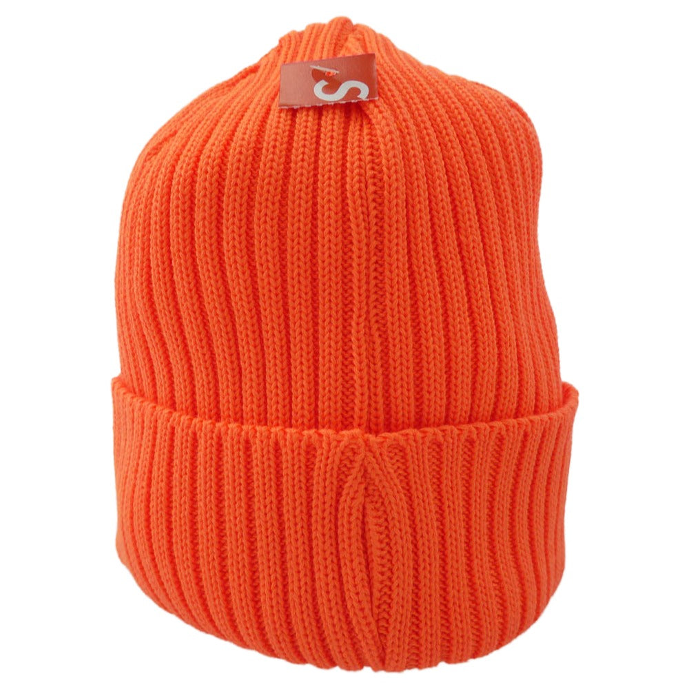 Supreme シュプリーム 24SS Overdyed Beanie small box logo スモール ボックス ロゴ オーバーダイ ビーニー ニット帽 キャップ オレンジ系【新古品】【未使用】【中古】
