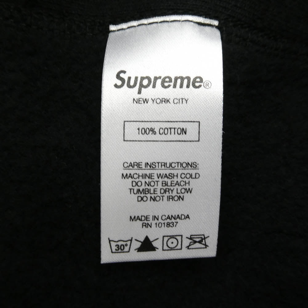 Supreme シュプリーム 21AW KAWS Chalk Logo Hooded Sweatshirt カウズ チョーク ロゴ フーディー スウェットシャツ パーカー ブラック系 L【美品】【中古】