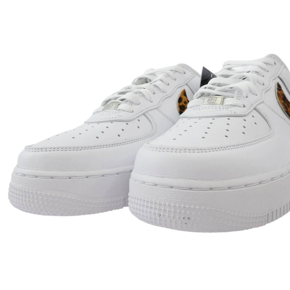 Supreme シュプリーム 25SS IM3483-100 x GOODENOUGH Nike Air Force 1 Low White/Leopard グッドイナフ ナイキ エア フォース ワン ロー ホワイト レオパード スニーカー ホワイト系 28.0cm【美品】【中古】