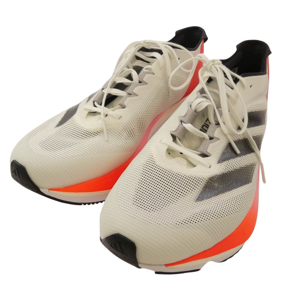 adidas アディダス IF9210 Adizero Boston 12 M Footwear White Aurora Metallic Solar Red アディゼロ ボストン12 フットウェア ホワイト オーロラメタリック ソーラーレッド 27.5cm【美品】【中古】