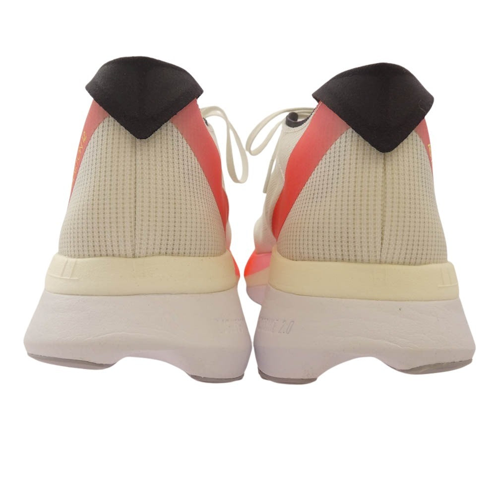 adidas アディダス IF9210 Adizero Boston 12 M Footwear White Aurora Metallic Solar Red アディゼロ ボストン12 フットウェア ホワイト オーロラメタリック ソーラーレッド 27.5cm【美品】【中古】