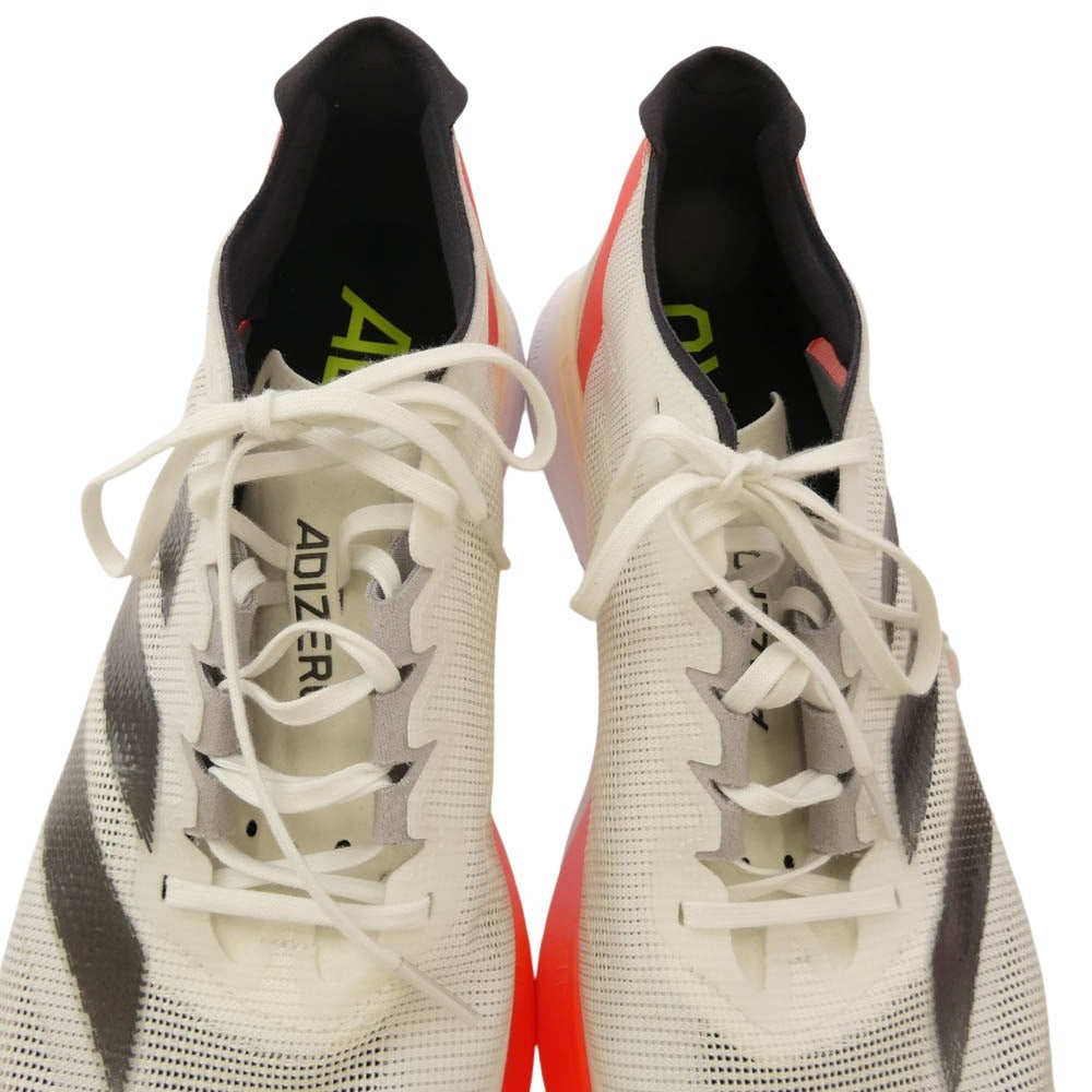 adidas アディダス IF9210 Adizero Boston 12 M Footwear White Aurora Metallic Solar Red アディゼロ ボストン12 フットウェア ホワイト オーロラメタリック ソーラーレッド 27.5cm【美品】【中古】