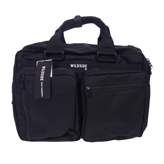 Yohji Yamamoto ヨウジヤマモト 24SS WS-I11-660-1-03 WILDSIDE YOHJI YAMAMOTO 3WAY BAG ワイルドサイド ヨウジヤマモト スリーウェイ バッグ ブラック系【新古品】【未使用】【中古】