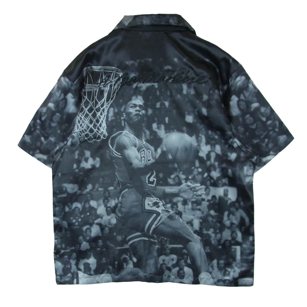 NIKE ナイキ DJ9761-010 JORDAN BRAND AS M J AMM SS TEE ジョーダンブランド 総柄 オープンカラー 半袖 シャツ ブラック系 M【中古】