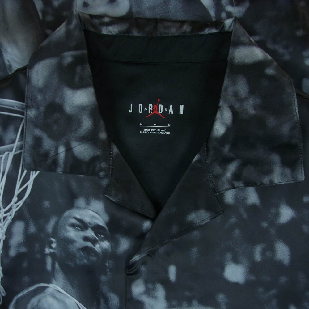 NIKE ナイキ DJ9761-010 JORDAN BRAND AS M J AMM SS TEE ジョーダンブランド 総柄 オープンカラー 半袖 シャツ ブラック系 M【中古】