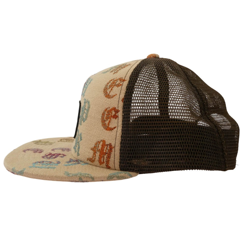 Supreme シュプリーム 22SS Gradient Jacquard Denim Mesh Back 5-Panel Cap グラデーション ジャガードデニム メッシュバック 5パネル キャップ ベージュ系【中古】